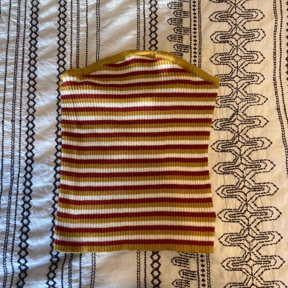 Multi-Colored Stripped Tube Top